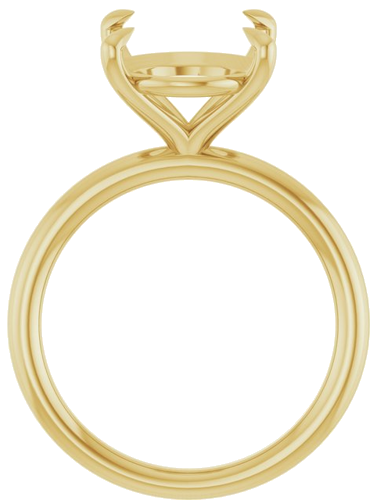 Sužadėtuvių Žiedas „Claw-Prong Solitaire“ 14k yellow gold Oval 13mm x 11mm (2)