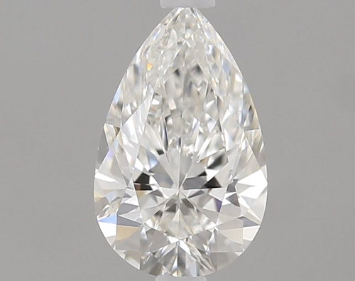 0.5 carat F-VVS1 Natūralus Pear Deimantas (1)