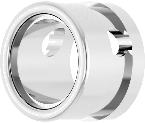 Sterling Silver 5.2 mm Round Bezel-Set Slide Pendant Mounting (2)