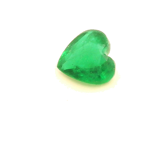 0.23 carat GREEN Heart Smaragdas (1)