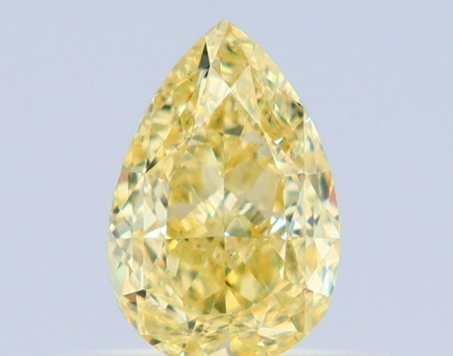 0.51 carat Fancy Yellow-VS2 Natūralus Pear Deimantas (1)
