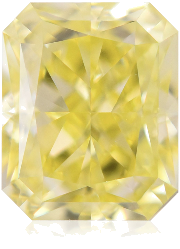 1.01 carat Fancy Yellow-VVS1 Natūralus Radiant Deimantas (1)