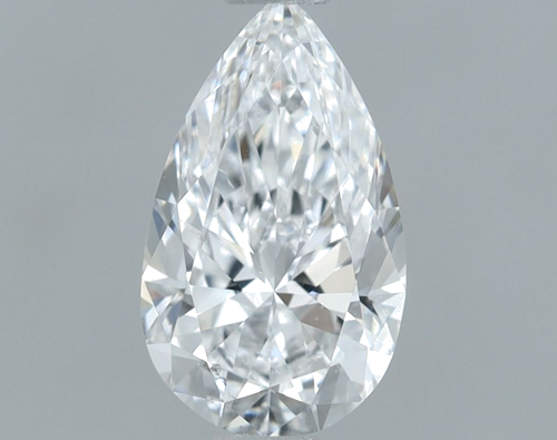 0.7 carat D-SI1 Natūralus Pear Deimantas (1)