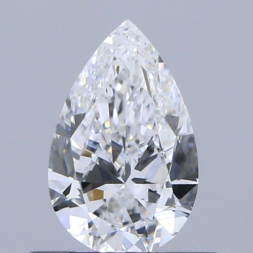 0.5 carat D-VVS2 Natūralus Pear Deimantas (1)