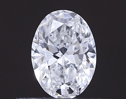 0.4 carat D-SI2 Natūralus Oval Deimantas (1)