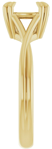 Sužadėtuvių Žiedas „Solitaire“ 585 Geltonojo Aukso Round 8.2mm (4)