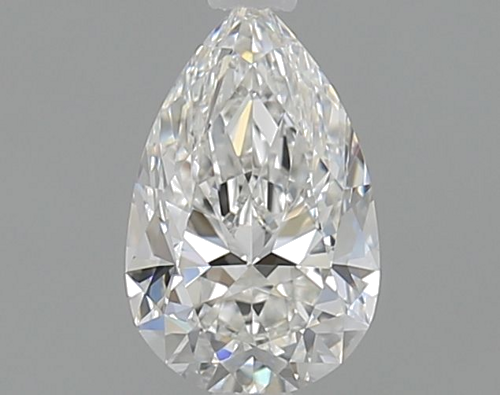 0.7 carat F-VVS1 Natūralus Pear Deimantas (1)
