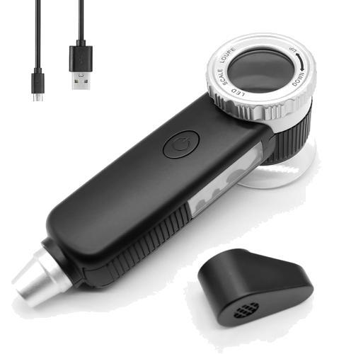 Daudzfunkcionāls palielināmais stikls minerālu analīzei 30x (4)