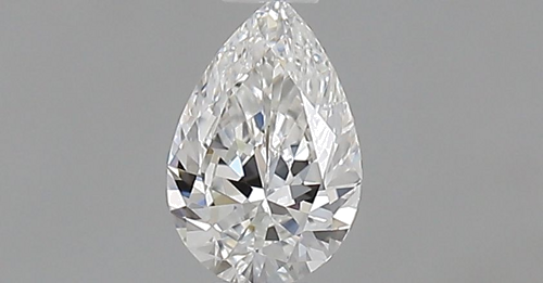 0.29 carat F-VVS1 Natūralus Pear Deimantas (1)
