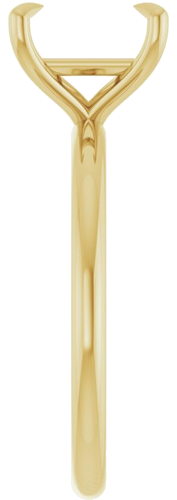 Sužadėtuvių Žiedas „Claw-Prong Solitaire“ 14k yellow gold Square 7mm (4)