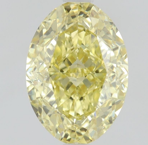 1.0 carat Fancy Intense  Yellow-VVS1 Natūralus Oval Deimantas (1)
