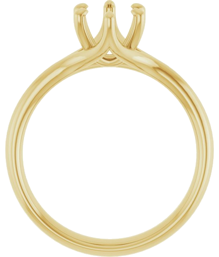 Sužadėtuvių Žiedas „Solitaire“ 14k yellow gold Oval 8mm x 6mm (2)