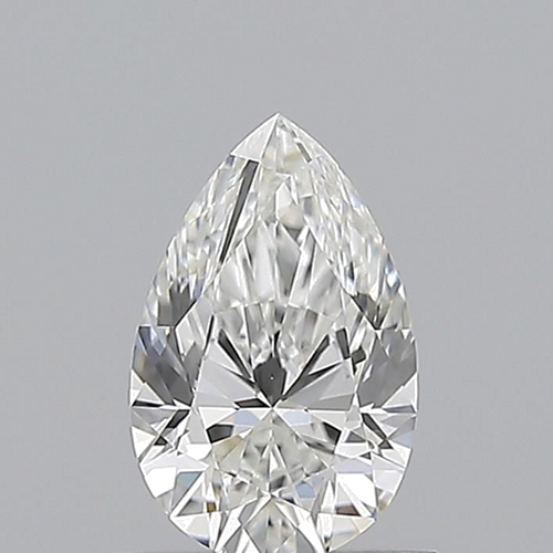 0.7 carat F-VVS2 Natūralus Pear Deimantas (1)