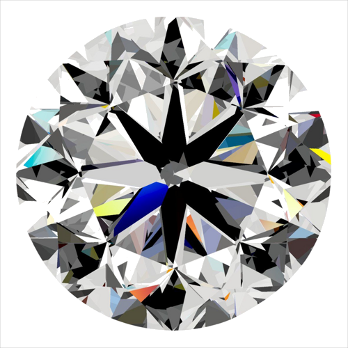 0.3 carat D-SI1 GD cut Natūralus Round Deimantas (1)