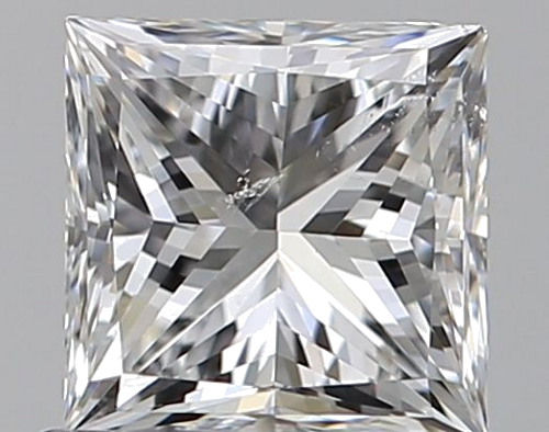 0.75 carat F-SI2 Natūralus Princess Deimantas (1)
