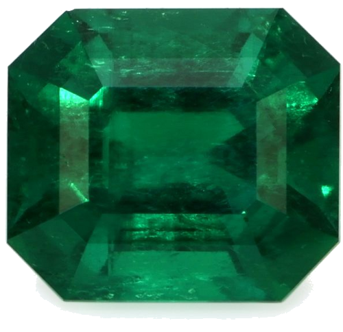 3.74 carat GREEN STEP cut Emerald Smaragdas (1)