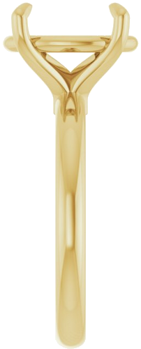 Sužadėtuvių Žiedas 585 Geltonojo Aukso Oval 12mm x 10mm (2)