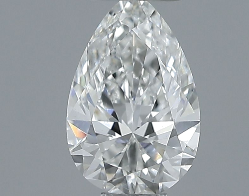 0.71 carat F-SI1 Natūralus Pear Deimantas (1)