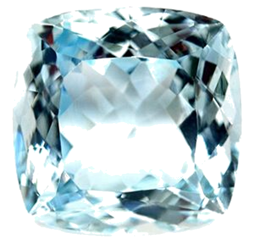 6.08 carat BLUE Cushion Aquamarine (1)