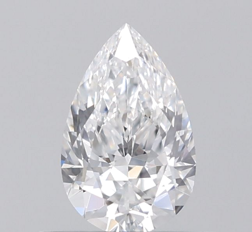 0.5 carat D-VVS2 Natūralus Pear Deimantas (1)