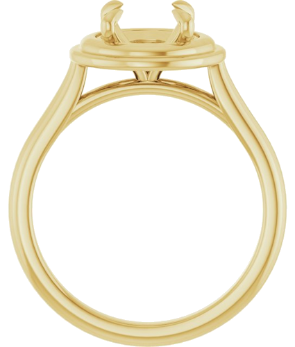 Sužadėtuvių Žiedas „Claw-Prong Solitaire“ 14k yellow gold Round 7.4mm (2)