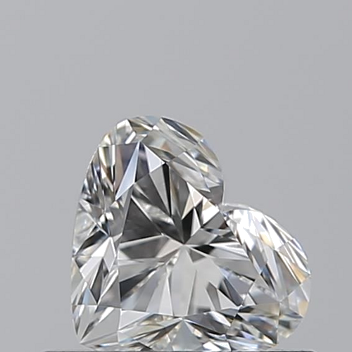 0.52 carat H-VVS2 Natūralus Heart Deimantas (1)