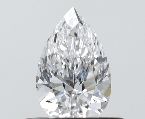 0.4 carat D-VVS1 Natūralus Pear Deimantas (1)