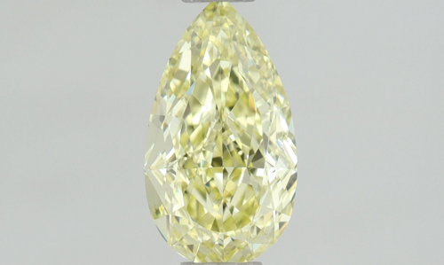 0.51 carat Fancy  Yellow-VS2 Natūralus Pear Deimantas (1)