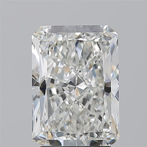 3.01 carat H-SI1 Natūralus Radiant Deimantas (1)