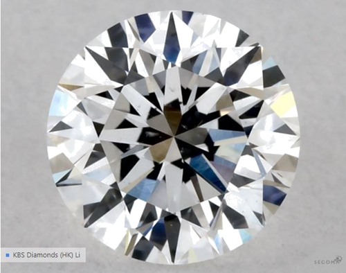 0.53 carat E-VS2 Excellent cut Natūralus Round Deimantas (1)