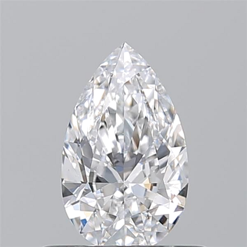 0.5 carat D-VVS2 Natūralus Pear Deimantas (1)