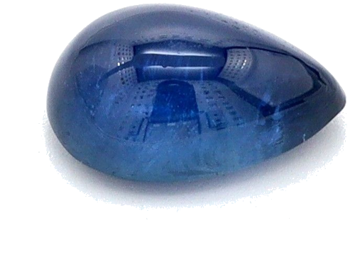0.58 carat BLUE CABOCHON cut Pear Safyras (1)