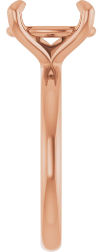Sužadėtuvių Žiedas „Solitaire“ 14k rose gold Oval 11mm x 9mm (4)