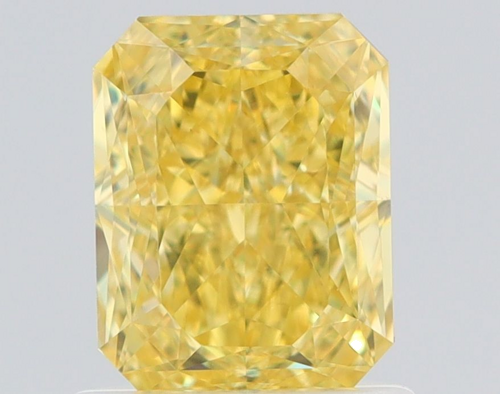 1.12 carat Fancy Intense Yellow-VS1 Natūralus Radiant Deimantas (1)