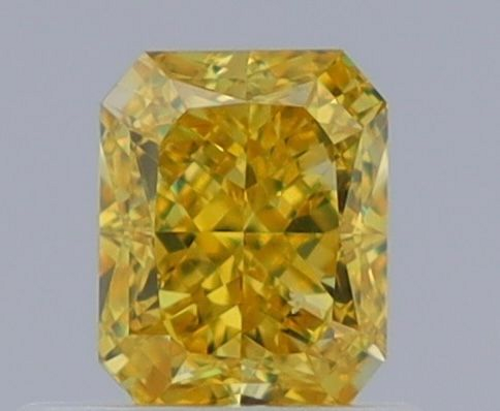 0.61 carat Fancy Vivid Yellow-VS1 Natūralus Emerald Deimantas (1)