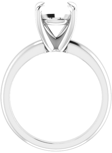 Sužadėtuvių Žiedas „Claw-Prong Solitaire“ 10k white gold Round 8.8mm (2)