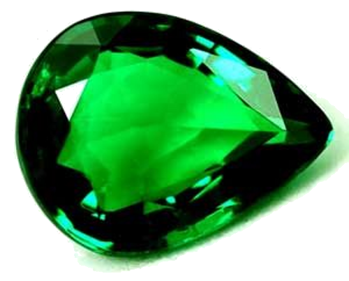 0.61 carat GREEN Pear Smaragdas (1)