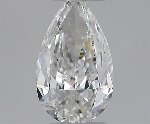0.3 carat F-VVS1 Natūralus Pear Deimantas (1)