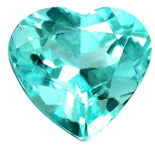 0.7 carat BLUE Heart Tourmaline (1)