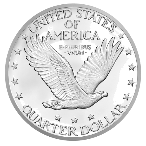 1/4 dolerio Standing Liberty (1917-1930) JAV sidabrinė moneta (2)