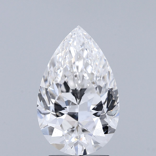 3.02 carat G-SI1 Natūralus Pear Deimantas (1)