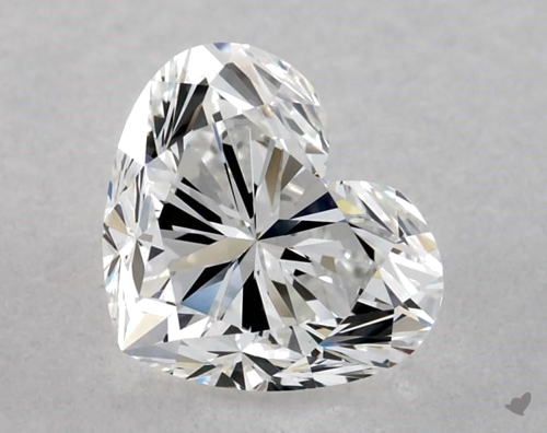 0.71 carat E-VVS2 Natūralus Heart Deimantas (1)