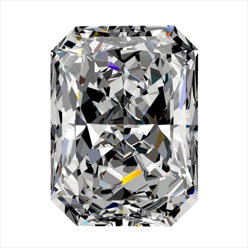 0.3 carat D-VVS1 Natūralus Radiant Deimantas (1)