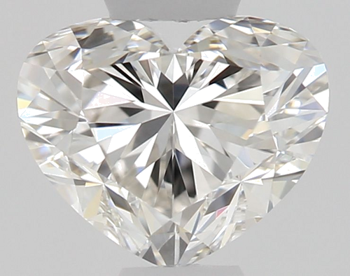 0.5 carat H-VVS2 Natūralus Heart Deimantas (1)
