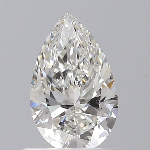0.6 carat H-VS2 Natūralus Pear Deimantas (1)