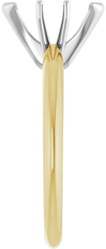 Sužadėtuvių Žiedas „V-End Solitaire“ 585 Baltojo Ir Geltonojo Aukso Marquise 10mm x 5mm (4)