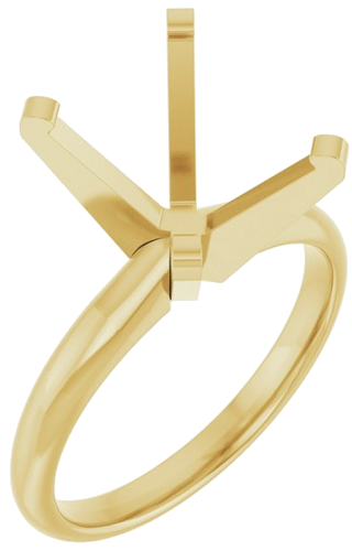Sužadėtuvių Žiedas „Solitaire“ 14k yellow gold Oval 12mm x 10mm (1)