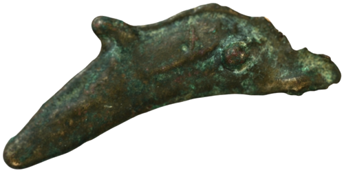 Dolphin 5th–6th century BC Olbia bronze coin (3)