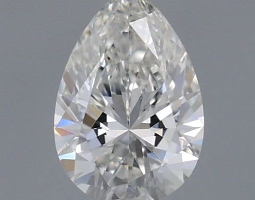 0.3 carat F-VS2 Natūralus Pear Deimantas (1)