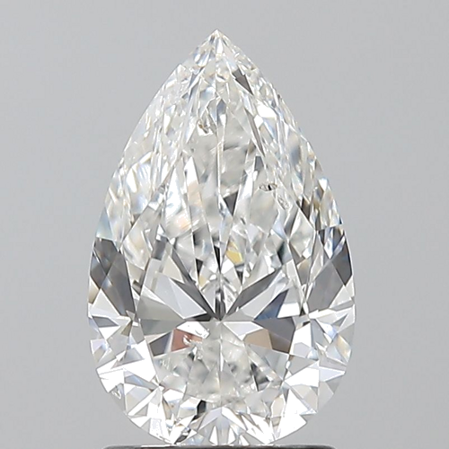1.7 carat D-SI2 Natūralus Pear Deimantas (1)